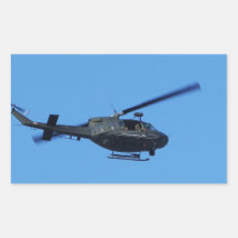 Huey au-dessus de Malte Autocollant En Rectangle