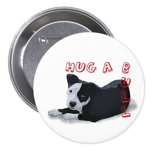 Hug-A-Bull Pinback Button