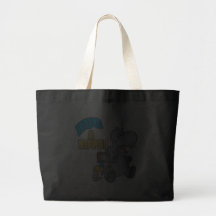 hug a hippo cute cartoon graphic canvas bags