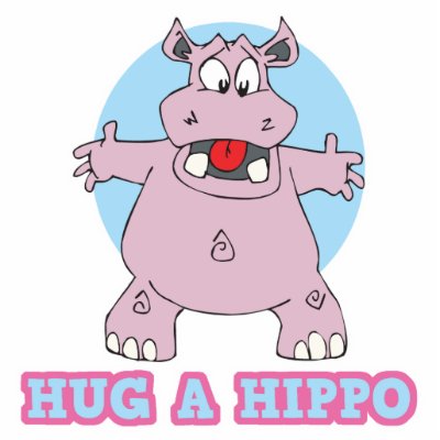 hug a hippo acrylic cut outs by doonidesignsanimals