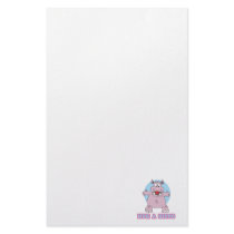 hug a hippo personalized stationery