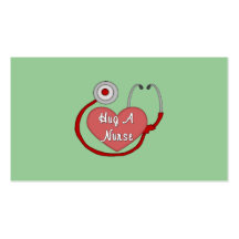 Hug A Nurse Business Card Templates