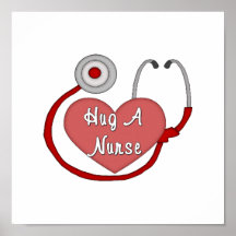 Hug A Nurse Print