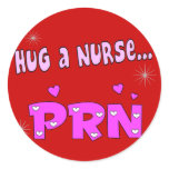 Hug a Nurse PRN stickers