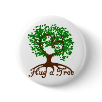 Hug a Tree Badge Pin