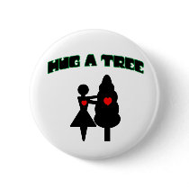Hug a Tree w/Hearts Pin