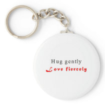 Hug gently keychain