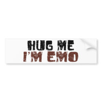 Hug Me I'M Emo Bumper Stickers