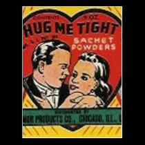 hug me tight sachet powder post card postcards