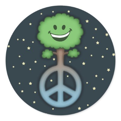 Hug-Tree-Peace Stickers by kidlings