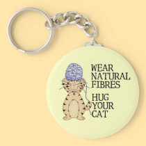 Hug Your Cat keychains