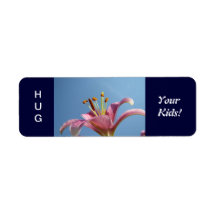 HUG Your Kids! sticker Label tags Blue Sky Lily