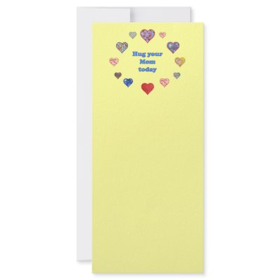 Hug Your Mom Customized Rack Card by HappyDoggies