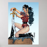 Huge 26x34 Sexy Pirate Girl Pinup Poster by Al Rio