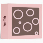 Huge 2" Bubbly Pink Retro Binder
