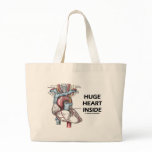 Huge Heart Inside Canvas Bags