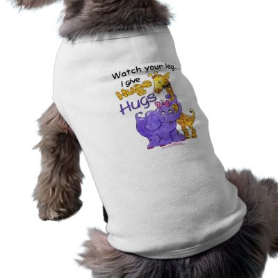 Huge Hugs Dog T Shirt by creationhrt
