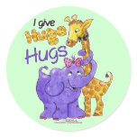 Huge Hugs Round Stickers