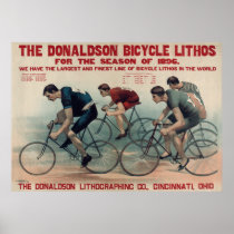 Huge Vintage Mens Sports Cycling Cycling fans Posters