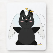 Huggable Angel Skunk Mouse Pads