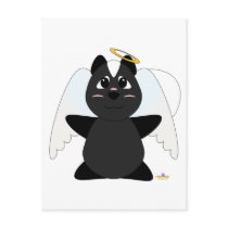 Huggable Angel Skunk Postcards