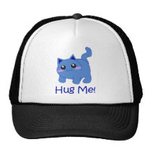 huggable blue kitten hat