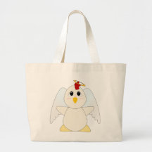 Huggable Chicken Angel Tote Bag