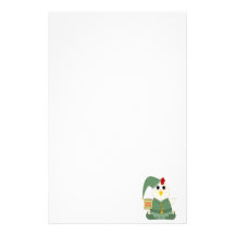 Huggable Chicken Elf Stationery Paper