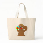 Huggable Clown Brown Squirrel Canvas Bags