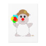 Huggable Clown White Sheep