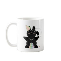 Huggable Pastel Birthday Skunk Mug