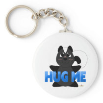 Huggable Skunk Blue Hug Me Key Chains