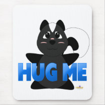 Huggable Skunk Blue Hug Me Mouse Pad