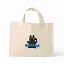 Huggable Skunk Blue Huggable Canvas Bag
