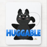 Huggable Skunk Blue Huggable Mouse Mat