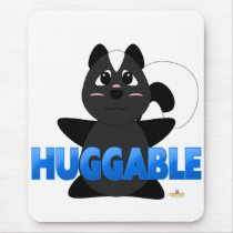 Huggable Skunk Blue Huggable Mouse Mat