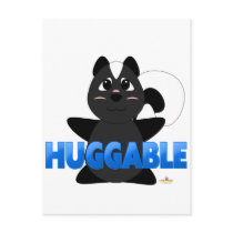 Huggable Skunk Blue Huggable Post Cards