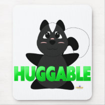 Huggable Skunk Green Huggable Mouse Pad