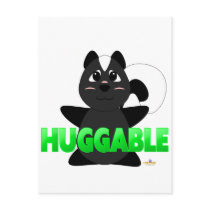 Huggable Skunk Green Huggable Post Card