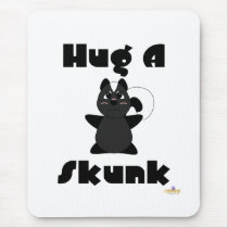 Huggable Skunk Hug A Skunk Mouse Pads