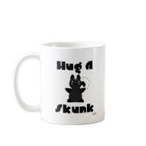 Huggable Skunk Hug A Skunk Mug