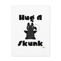 Huggable Skunk Hug A Skunk Postcards