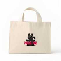 Huggable Skunk Pink Hug Me Canvas Bags