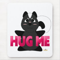 Huggable Skunk Pink Hug Me Mouse Pad