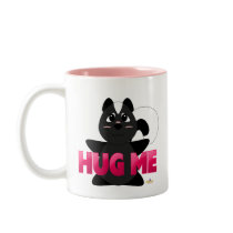 Huggable Skunk Pink Hug Me Coffee Mug