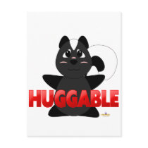 Huggable Skunk Red Huggable Postcard