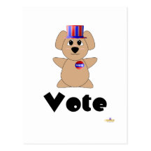 Huggable Voting Koala Bear Vote Post Card
