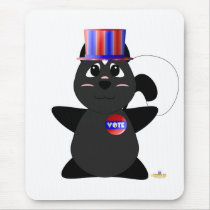 Huggable Voting Skunk Mouse Mat