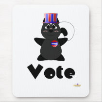 Huggable Voting Skunk Vote Mouse Pad