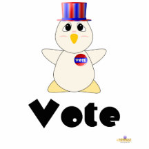 Huggable Voting White Chicken Vote Acrylic Cut Outs